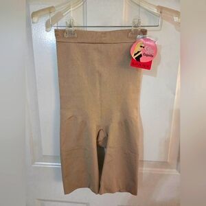 Spanx Slim Incognito Shaping Mid-thigh Bodysuit Nude Size 1X NWT
